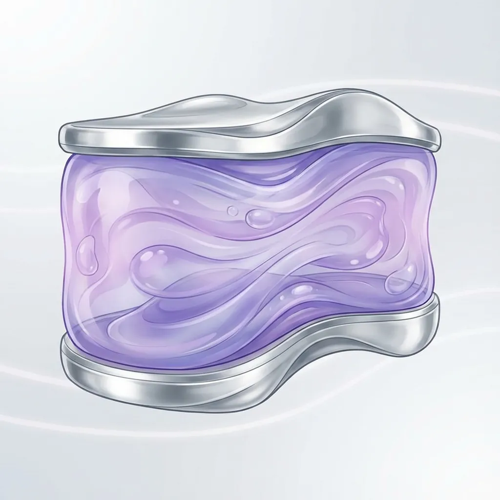 Viscoelastic artificial disc core mechanism